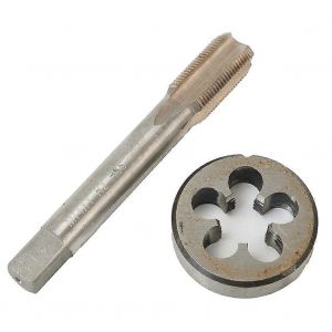 Métrique Taraud + Matrice Set Filetage Outil Remplacement Acier inoxydable élevé Main droite M1410mm Plug Métallurgie industrielle - Neuf