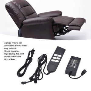 Télécommande pour fauteuil inclinable électrique, 6 boutons, 1 à 2 boutons, prise US, 100-220V - Neuf