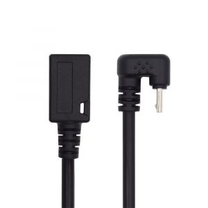 AYU-Câble d'extension de données micro USB 2.0 femelle vers mâle 5 broches opposées en forme de U pour téléphone portable 0,3 m - Neuf