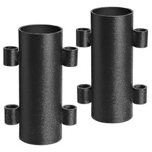 Lot De 2 Supports De Cannes À Pêche Robustes En Fer Pour Tente De Camping ¿ Supports Coupe-Vent Pour Une Installation Extérieure Sécurisée - Neuf