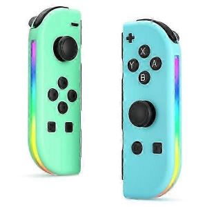 Manette Sans Fil Compatible Avec Nintendo Switch, Oled, Lite Gamepad Joystick (G/D) Remplacement Avec Rgb Droit Vert + Bleu - Neuf