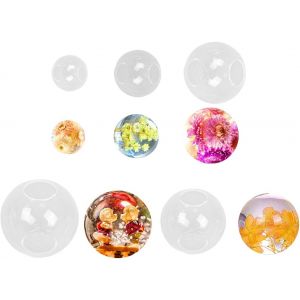 5pcs Moules &Agrave; Billes En R&eacute;sine Moule En Silicone Ball Molds Moules De Coul&eacute;e En R&eacute;sine Ronde Moules Sph&eacute;riques Pour R&eacute;sine &Eacute;poxy 3d Cristal Moule Diy Pendentif Bijoux Artisanat En R&eacute;sine - Neuf