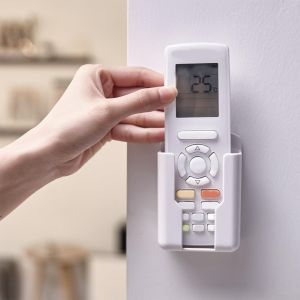 SHILIU-Support de télécommande pour climatiseur - Grande boîte de rangement murale - 10 x 6,5 x 4 cm - Blanc[4544] - Neuf
