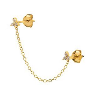 Boucle D'oreille Agatha Chainette Oxydes Collection Bonisimo - Neuf