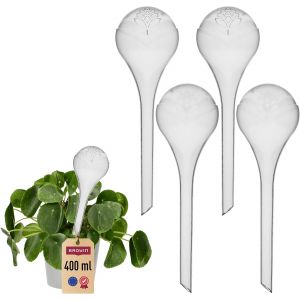Lot de 4 Boules d'irrigation pour Plantes Transparent - Neuf