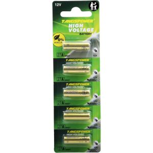 Piles A27 12V 27A 12 Volts Lot de 5 Piles alcalines 27 A 12 V V27A LR27A MN27 L828 A27 12 V - Neuf