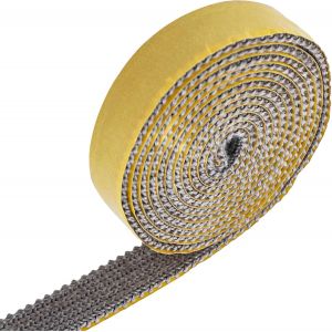 Kalanka-Joint Cheminée,Bande D'étanchéité Pour Poêle,Joint Poele A Bois,Joint Insert Cheminée,Joint Plat Vitre Poele A Bois,Résistant À La Chaleur,Autocollant,Pour Cheminées,Tuyaux De Poêle(2mm X 15m - Neuf