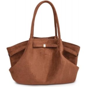 nzqaf-Sac fourre-tout en daim pour femme - Grand sac à main vintage - Pour le travail, le bureau, les voyages, le shopping, l'école - Neuf