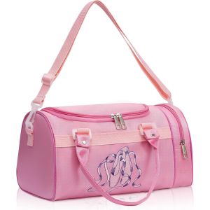 nzqaf-Sac a Main Rose Cartable Dance Enfant Fille Brodé Chausson de Ballet Cartable Sac de Ballet - Neuf