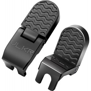 Subzonal-Repose Pied Velo Arriere Enfant, 2 Pi&egrave;ces P&eacute;dales Arri&egrave;re De V&eacute;lo,Cale Pieds Velo,Universel Alliage D'aluminium Pliant Antid&eacute;rapant Repose-Pieds Avec Outil D'installation Pour V&eacute;lo - Neuf