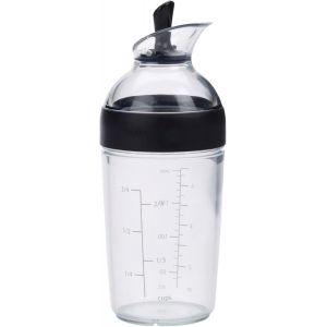 Eryi-Good Grips ¿ Shaker À Vinaigrette Compact - Shaker Pour Sauce Salade - Bouteille Transparente - Noir - 250ml - Neuf