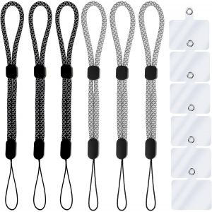 KAL-Lot De 6 Cordons De Dragonne Réglables Pour Téléphone, Dragonne De Téléphone Portable Lanière De Caméra Lanières De Téléphone Sangle Universelle Pour Appareil Clés Portefeuille - Neuf