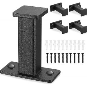 5 Pc Crochets &agrave; Visser Pat&egrave;re Murale Carr&eacute;es, Crochet Porte Manteau Mural Noire, Crochet &agrave; Visser en M&eacute;tal pour V&ecirc;tements Peignoirs Accroche Serviette, pour Salle de Bain Chambre Cuisine Entr&eacute;e - Neuf