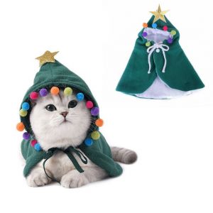 Noël Costume De Chat, De Chien De Noël, Des Vêtements, De Chat Et De Chien De Noël Châle, De Noël Chiot Pour Animaux De Compagnie Du Costume, De L'arbre De Noël De Noël Animal Vêtements,S - Neuf