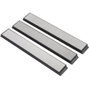 Pierre À Aiguiser Lot De 3,Pierre À Aiguiser Pierre À Affûter En Diamant Pour Aiguiser Les Ustensiles De Cuisine,Les Couteaux,Les Ciseaux,Etc,240/600/1000 Grain - Neuf