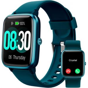 Montre Connect&eacute;e Homme avec Appel Bluetooth Smartwatch Sport Compatible avec Samsung Huawei Xiaomi Android iOS Podometre Montre Cardiofrequencemetre Etanche IP68 Notification Chronom&egrave;tre Bleu - Neuf