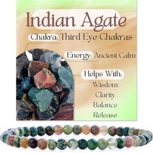 Bracelet En Cristal Pour Femmes 4mm Perles Pierre Semi-Pr&eacute;cieuse Naturelle &Eacute;lastique Extensible Bijou Cadeau Yoga - Neuf