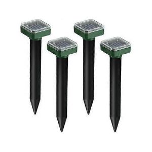 R&eacute;pulsif Solaire Ultrasonique Pour Rats, Lot De 4, Pour Jardin Ext&eacute;rieur - Neuf