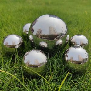 Mevronisshop-Boule De Jardin En Acier Inoxydable Poli Miroir, Boules Creuses, Assorties, Argent&eacute;es, Boules De Gaze R&eacute;fl&eacute;chissantes, Pour La Maison, Le Jardin, Mini &Eacute;tang, D&eacute;coration 50/100 Mm - Neuf