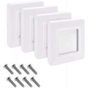 KALANKA-Plaque Murale Brosse - Lot de 4X Passe-câble Murale Sortie connecteur Audio vidéo - Prise encastrable pour Passage de câble TV HDMI Hi-FI - Neuf
