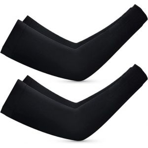Manchons De Compression Anti-Uv Pour Le Sport - 2 Paires, Tissu Rafra&icirc;chissant, Maintien Musculaire, Protection Tatouage, Design &Eacute;l&eacute;gant - Neuf
