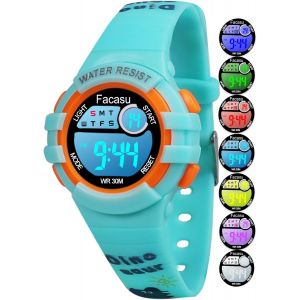 Bnhgc-Montre Numérique Enfant,Montre Filles Garçons Digitale,Montre Étanche Lumineuse Colorée Pour Tout-Petits,Montre De Sport D'extérieur Avec Alarme Chronomètre Enfants De 4 À 8 Ans - Neuf
