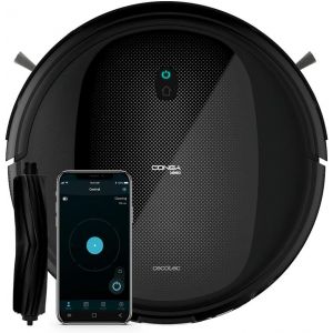 Robot Aspirateur Conga 1990 Connected. App,Aspire,Balaie,Nettoie Le Sol Et Passe La Serpillière,Alexa & Google Assistant,Brosse Pour Les Poils D'Animaux - Neuf