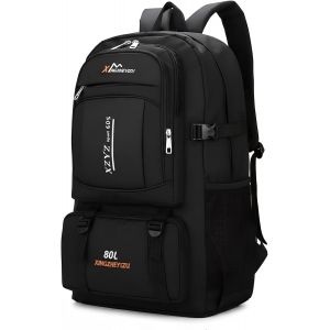 JGD-Sac &agrave; Dos Randonn&eacute;e 80L Ultral&eacute;ger Pliable Imperm&eacute;able pour Homme Femme-Grande Capacit&eacute; pour Voyage,Trekking,Sport,Camping - Neuf