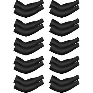 Lot De 10 Paires De Manchettes Rafra&icirc;chissantes Anti-Uv En Soie Glac&eacute;e Respirante Pour Activit&eacute;s De Plein Air Et Protection Solaire - Neuf