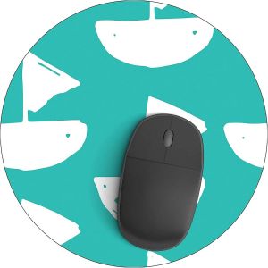 LKLJIJ-, Tapis de Souris Rond imprimé numérique, Base antidérapante, pour Bureau et Maison, diamètre : 22 cm - Neuf