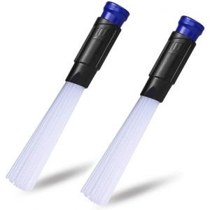 2 Pièces Embout Aspirateur Passe Partout,Dust Brosse Accessoires Aspirateur,Accessoire Brosse Aspirateur,Accessoires pour Aspirateurs pour Air Vents,Tiroirs,Voiture,Outils(Gris) - Neuf