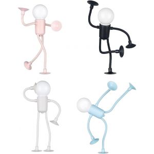 Veilleuse Amusante Pour Athl&egrave;te-4 Mini Veilleuse Diy Pour Enfants,Lampe De Nuit Cr&eacute;ative De Dessin Anim&eacute;,Lampe Humano&iuml;de Pour Chambre &Agrave; Coucher Et Salon - Neuf