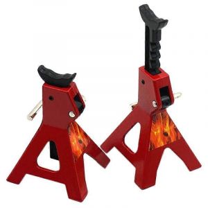 Cric RC Stands,2Pcs 6 Ton RC Car Scale Jack Stands pour Axial SCX10 Wraith TRX4 D90 CC01 RC Quick Rel - Neuf