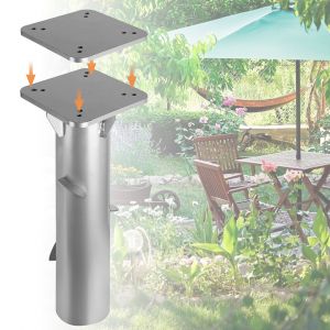 2x 16cm Parasol Support Plaque De Base Universelle Parapluie Poids Parasol - Neuf