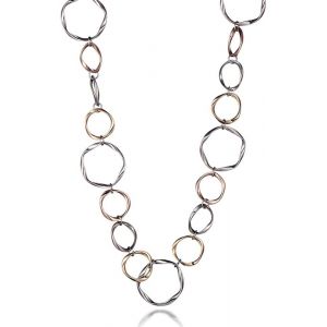 Kal-Long Collier À Chaîne Pour Femme, Collier À Breloques Pour Filles, Or Rose, Argent Et Argent, Cadeau Pour La Fête Des Mères, L'amitié - Neuf