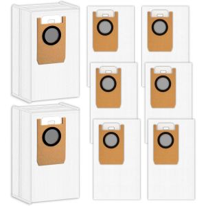 (8 Pi&egrave;ces) Omni S1 Pro Sacs &agrave; Poussi&egrave;re de Remplacement Compatibles Avec l'aspirateur Robot &agrave; Station Auto-vide Eufy Omni S1 Pro,Accessoires Sacs &agrave; Poussi&egrave;re pour Aspirateur Robot,8 Pi&egrave;ces incluses - Neuf