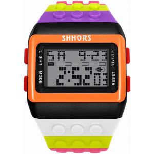 Eryi-Unisexe Arc-En-Ciel De Digital Montre Bracelet - Neuf