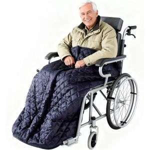 Couverture pour Fauteuil Roulant, Couvre-Jambes de Fauteuil Roulant Doubl&eacute;s en Polaire, Couverture Confortable pour Fauteuils Roulants,pour fauteuils roulants manuels et &eacute;lectriques - Neuf