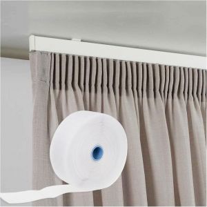 Tianyi-- Bandes De Rideaux - Fris&eacute; Ruban &Agrave; Friser Pour Rideaux Blancs Bandes D'ourlet De Rideau Int&eacute;rieur Avec Multi-Poches Pour Crochets Tente En Plastique Rideaux Fronc&eacute;s (Classique 9cm, 10 M&egrave;tres) - Neuf