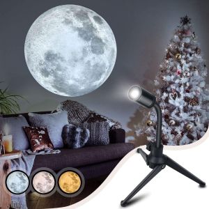 Veilleuse B&eacute;b&eacute;, Projecteur Lune Et Terre, Led Portable 2 En 1 Earth Moon Projection Lampe Support Rotatif &Agrave; 360 &deg; Veilleuse Usb Pour Projecteur De D&eacute;coration De Chambre Et Anniversaire - Neuf