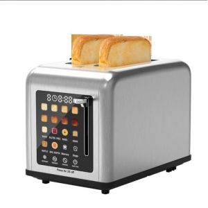 Pskst075ae 2-Piece Retro-Style Bread Machine With Sus304 Food-Grade Stainless Steel, 6 Color-Changing Levels, 3 Functions (Defrost/Reheat/Cancel), 2-Inch Wide Baking Tray, Removable Easy-To-Clean - Neuf
