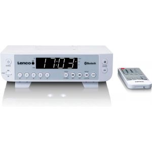 VornixorSarlshop-KCR-100 - Radio de Cuisine - Radio int&eacute;gr&eacute;e avec Bluetooth - r&eacute;cepteur FM PLL - m&eacute;moire 5 Stations - &eacute;clairage LED - 2 x 1 Watt RMS - Horloge avec Fonction minuterie - t&eacute;l&eacute;commande - - Neuf