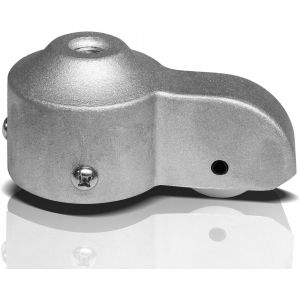 Authentique Mât de Chariot avec Nylon Poulie - Argent Corps de Fonte d'Aluminium - Heavy Duty Stationnaire Mât de drapeau de la Drisse de Chariot - NOUS Correspond Mâts - Neuf