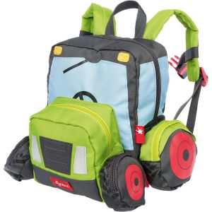 Checarzhn--No1-Rucksack, Traktor, Sac À Dos Mixte Enfant, Vert/Tracteur, 25x28x18 Cm - Neuf