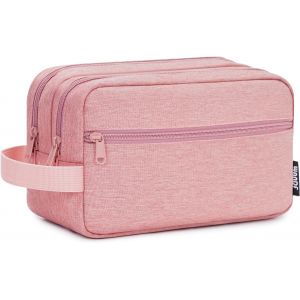 MAA-Trousse de Toilette Trousse de Toilette pour Hommes Femmes Trousse de Toilette Trousse à cosmétiques pour Hommes Femmes Nylon léger (Rose) - Neuf