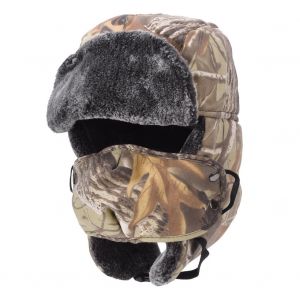 Casquette De Camouflage Pour Homme Et Femme, Couvre-Oreilles Epais, Coupe-Vent, Pour Le Cyclisme Et Le Tir, Taille Unique, Camouflage Jaune - Neuf