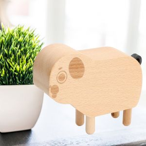 Boite a musique manuelle en bois simple, cadeau d'anniversaire ou de Noel pour enfants (chiot) - Neuf