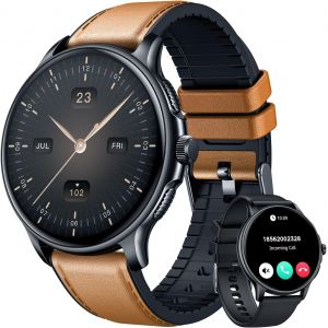 Montre Connectée Homme Sport Smartwatch: Repondre Appel 1.43'' Amoled Tactile Étanche Écran Bracelet Connectee Avec Moniteur De Sommeil Fréquence Cardiaque Podometre Fitness Tracker Pour Android Ios - Neuf