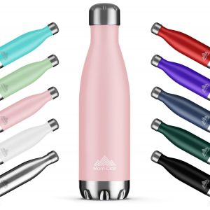H2o Gourde Isotherme - Bouteille Isotherme Sans Bpa - Gourde Inox 500ml, 24h Froid & 12h Chaud - Bouteille D'eau En Acier - 500ml, Rose - Neuf