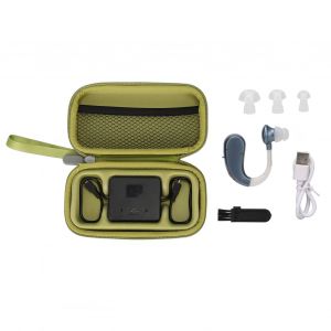 Oreillette Rechargeable Unique, Dispositif Medical Ergonomique En Silicone Abs, Bleu - Neuf